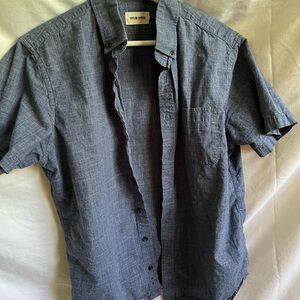 Men's Blue Short Sleeve Shirt